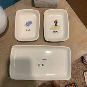 Rae Dunn Trinket Dish Set